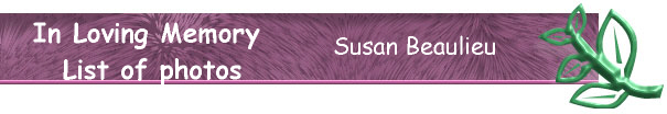 In Memory of Susan Beaulieu
